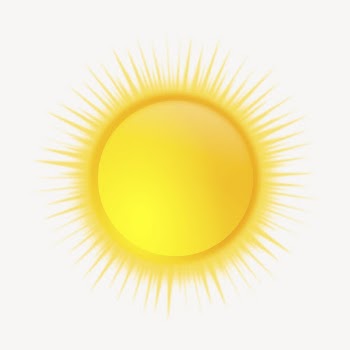 Bright sun, weather clip art | Free Photo - rawpixel