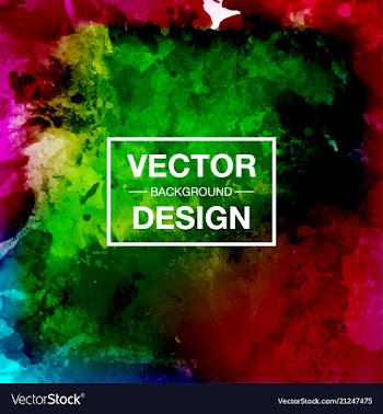 Bright watercolor background vector image