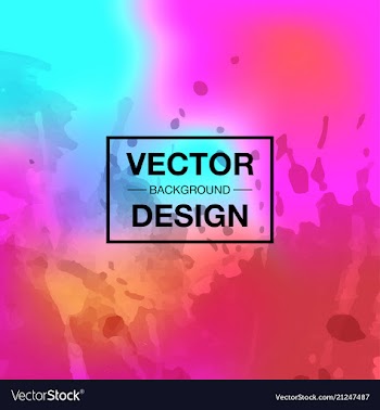 Bright watercolor background vector image