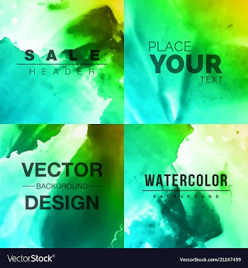 Bright watercolor background vector image