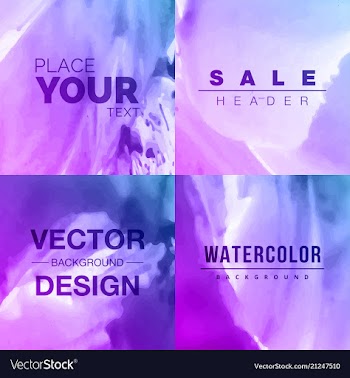 Bright watercolor background vector image