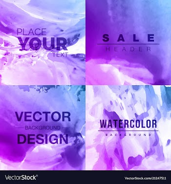 Bright watercolor background vector image