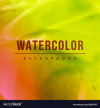 Bright watercolor background vector image