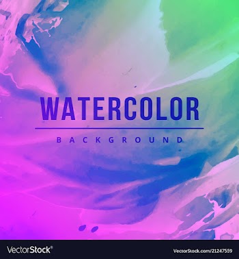 Bright watercolor background vector image
