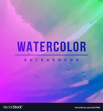 Bright watercolor background vector image