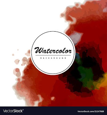 Bright watercolor background vector image