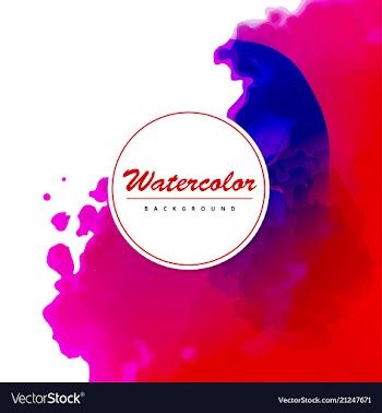 Bright watercolor background vector image