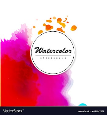 Bright watercolor background vector image