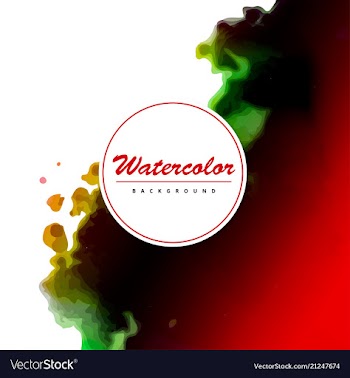 Bright watercolor background vector image