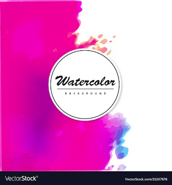 Bright watercolor background vector image