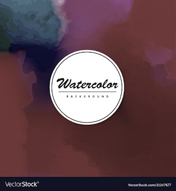 Bright watercolor background vector image
