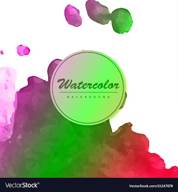 Bright watercolor background vector image