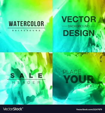 Bright watercolor background vector image