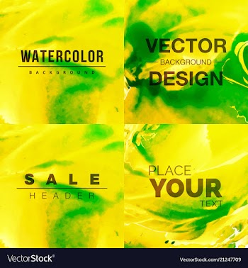 Bright watercolor background vector image