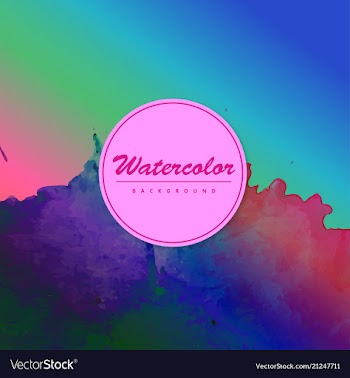 Bright watercolor background vector image