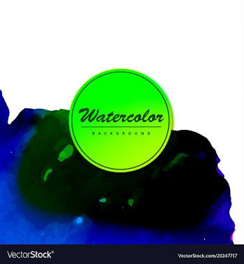 Bright watercolor background vector image