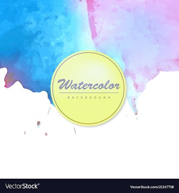 Bright watercolor background vector image