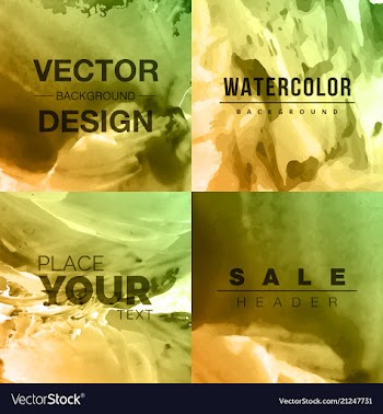 Bright watercolor background vector image