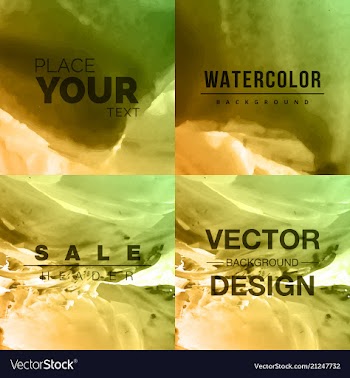 Bright watercolor background vector image