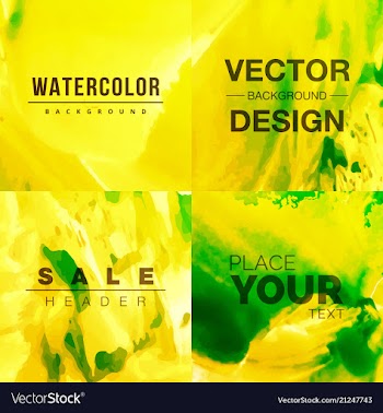 Bright watercolor background vector image