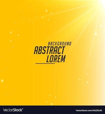 bright yellow background with glowing rays light