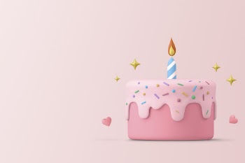 Brithday cake background, cute 3d | Free Photo - rawpixel