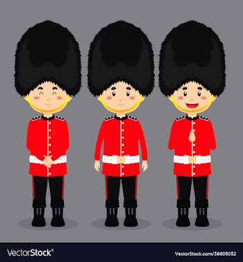 british character with various expression