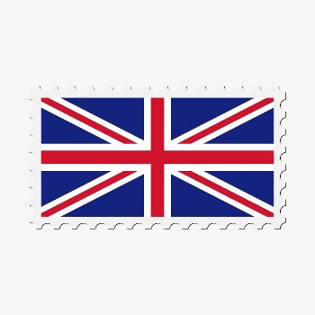 British flag stamp clipart, national | Free Photo - rawpixel
