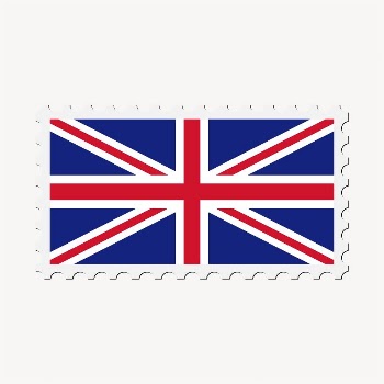 British flag stamp clipart, national | Free Vector - rawpixel