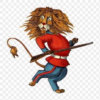 British lion png sticker, royal | Free PNG - rawpixel