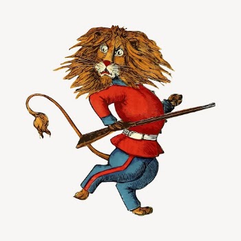 British lion sticker, royal guard, | Free Vector - rawpixel