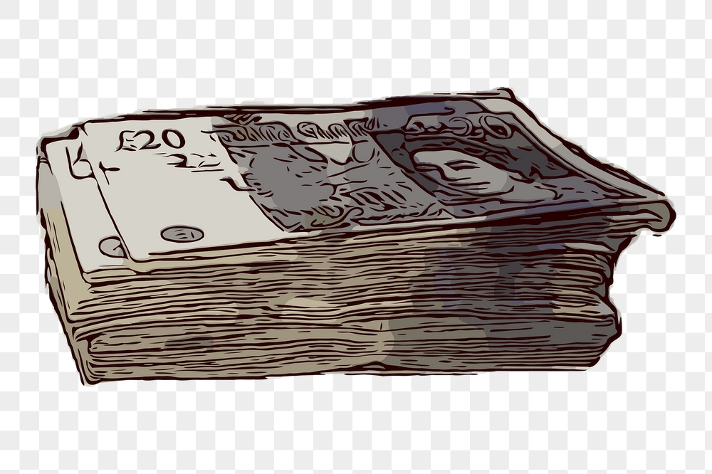 British money wad png sticker, | Free PNG - rawpixel