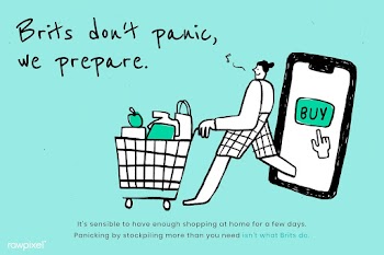 Brits don't panic, we prepare. This image is part our collaboratio.. | Free  illustration - 2332074