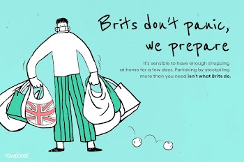 Brits don't panic, we prepare. This image is part our collaboratio.. | Free  vector - 2327441