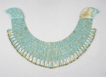 broad collar of blue faience | Free Photo - rawpixel