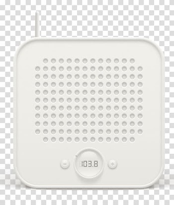 Broadcasting Radio Icon, White square Radio transparent background PNG clipart