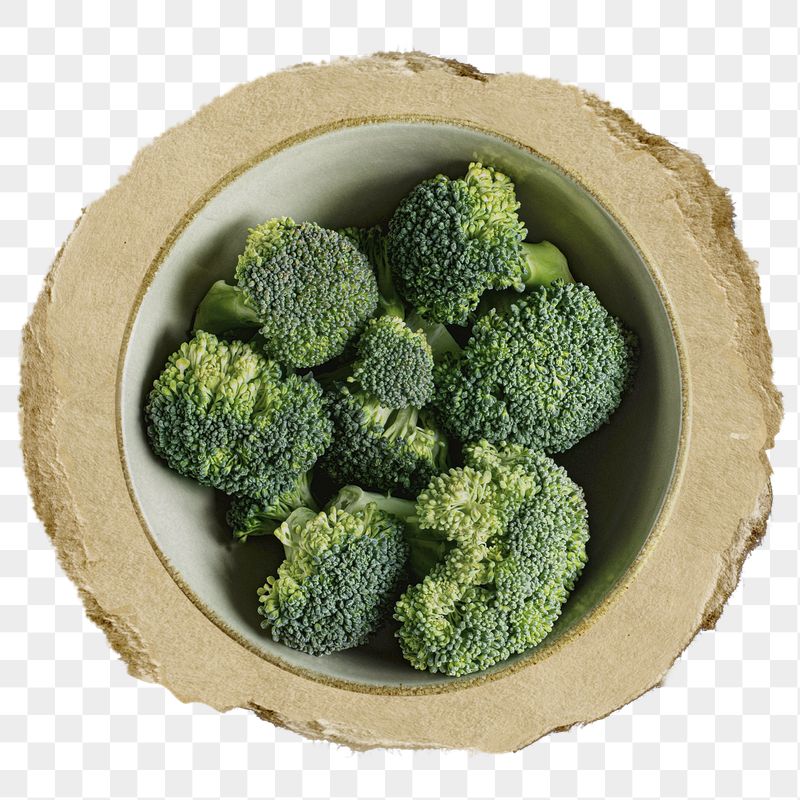 Broccoli bowl png sticker, ripped | Free PNG - rawpixel