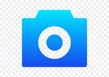 Broccolidry Camera Icon Simple Ios Blue Gradient - Circle