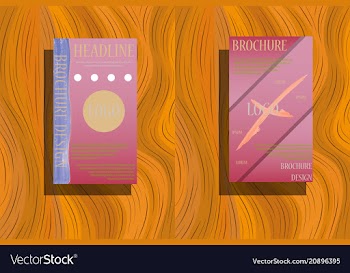 Brochure annual report flyer design templates in vector image