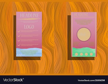 Brochure annual report flyer design templates in vector image