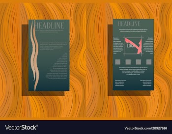Brochure annual report flyer design templates in vector image