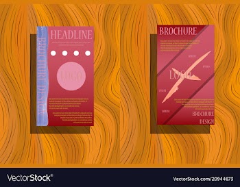 Brochure annual report flyer design templates in vector image