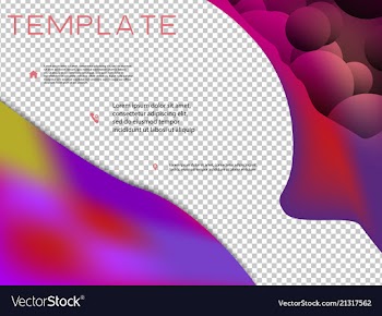 Brochure cover brochure with color combination vector image