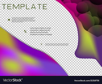 Brochure cover brochure with color combination vector image