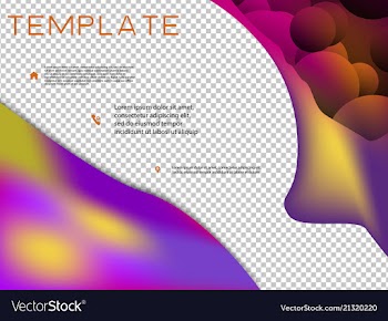 Brochure cover brochure with color combination vector image