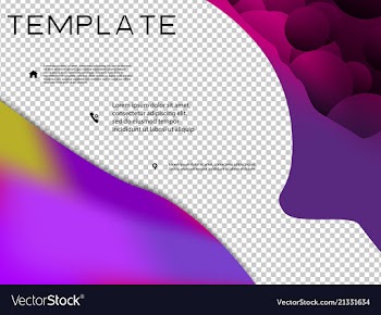 Brochure cover brochure with color combination vector image
