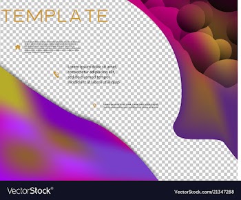 Brochure cover brochure with color combination vector image