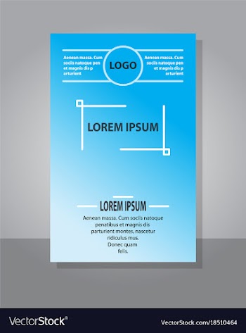 Brochure cover design abstract roll up modern vector image