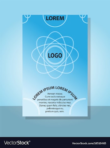Brochure cover design abstract roll up modern vector image