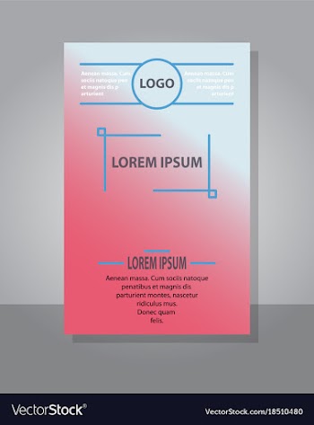 Brochure cover design abstract roll up modern vector image